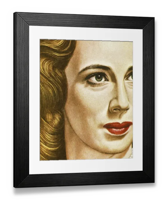 Framed Print : Closeup of a Woman Framed Print : Closeup of a Woman
