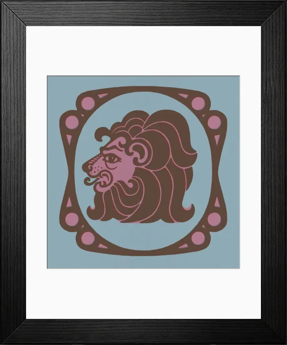 Framed Print : Leo Zodiac Symbol Framed Print : Leo Zodiac Symbol