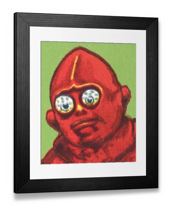 Framed Print : Portrait of an Alien Monster Framed Print : Portrait of an Alien Monster