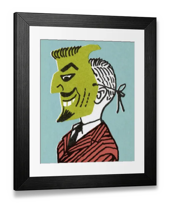 Framed Print : Boy Wearing Devil Mask Framed Print : Boy Wearing Devil Mask