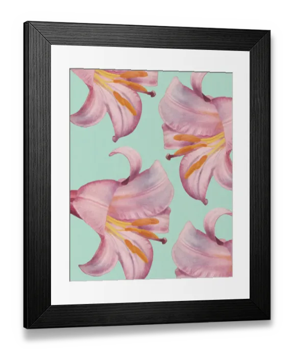 Framed Print : Pink Lilies Framed Print : Pink Lilies