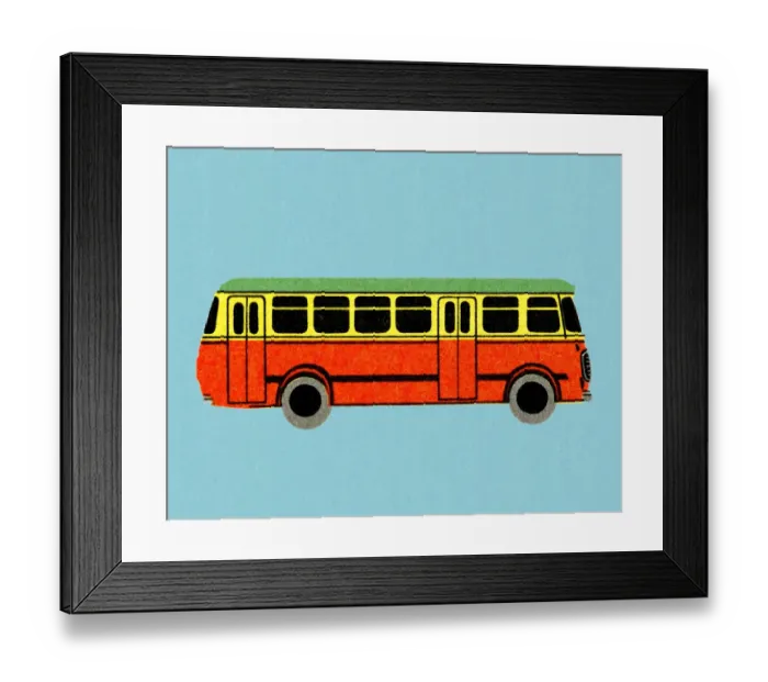 Framed Print : City Bus. http: /  / csaimages.com / images / istockprofile / csa_vector_dsp.jpg