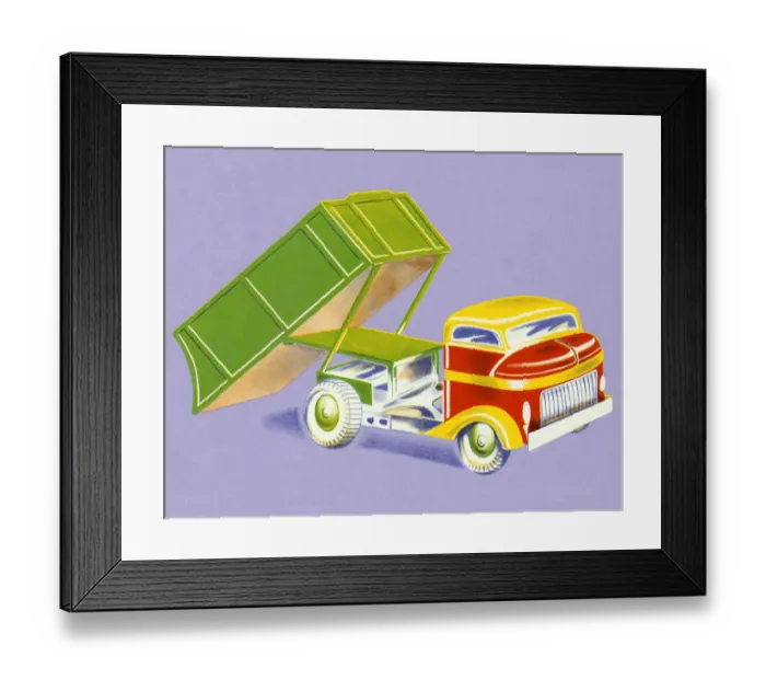 Framed Print : Dump Truck