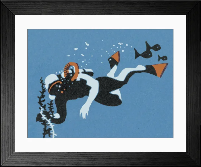 Framed Print : Scuba Diving Framed Print : Scuba Diving