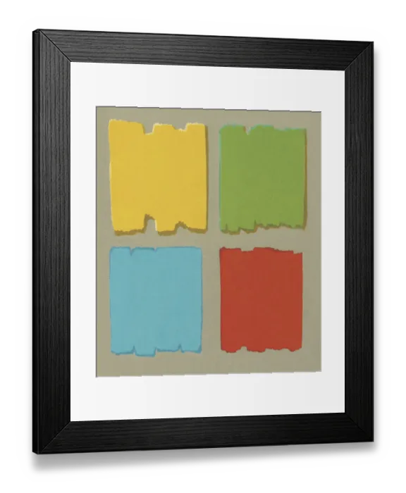 Framed Print : Color Block Pattern Framed Print : Color Block Pattern