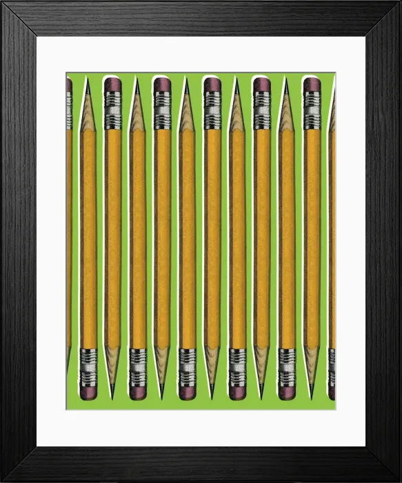 Framed Print : Pencil pattern Framed Print : Pencil pattern