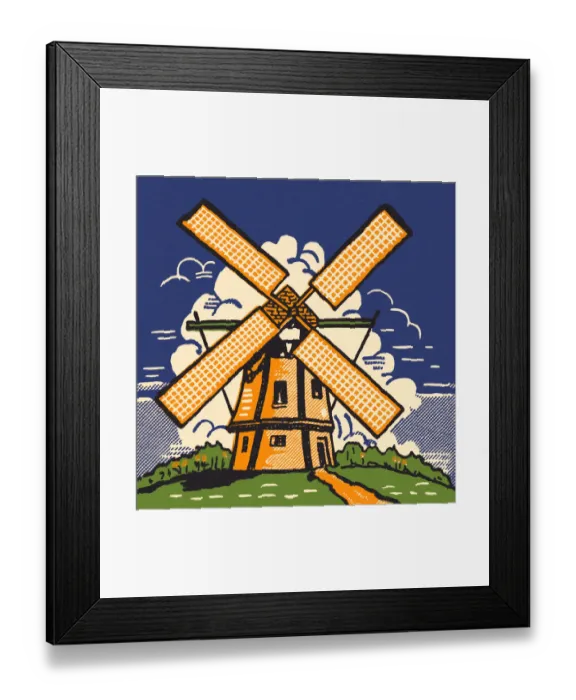 Framed Print : Windmill. http: /  / csaimages.com / images / istockprofile / csa_vector_dsp.jpg