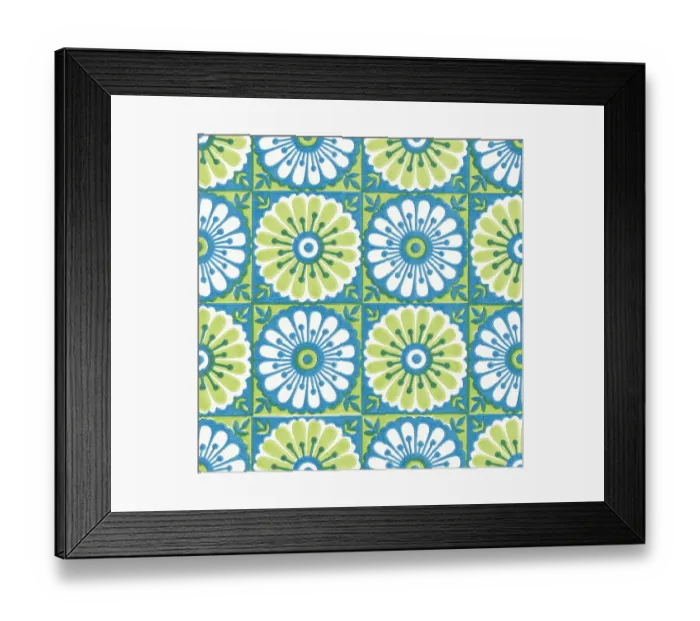 Framed Print : Flowers pattern Framed Print : Flowers pattern