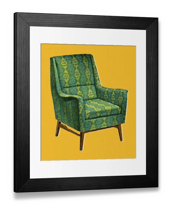 Framed Print : Green Chair Framed Print : Green Chair