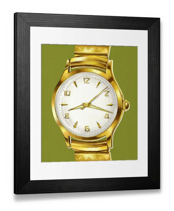 Framed Print : Gold Watch Framed Print : Gold Watch