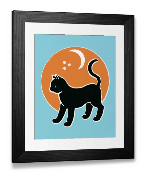 Framed Print : Black cat. http: / / csaimages.com / images / istockprofile / csa_vector_dsp.jpg Framed Print : Black cat. http: / / csaimages.com / images / istockprofile / csa_vector_dsp.jpg