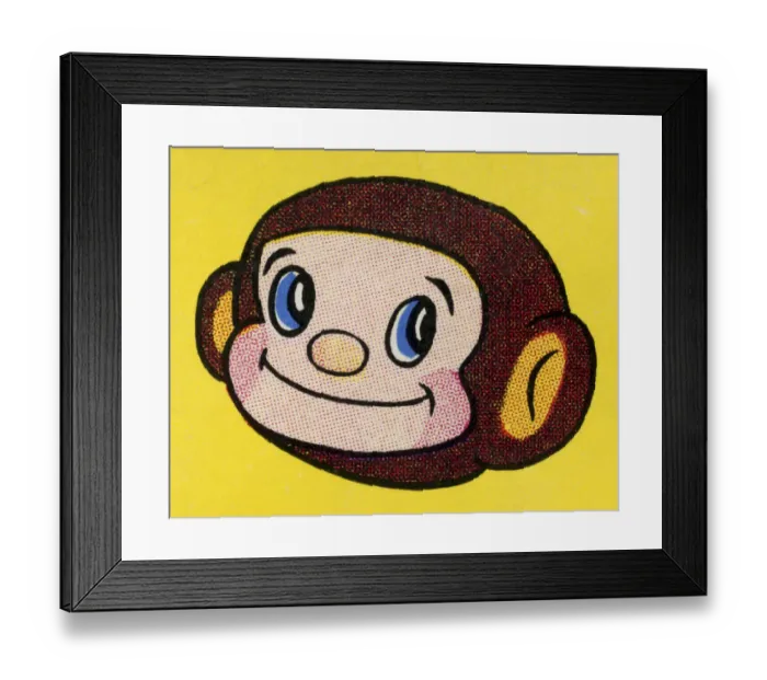 Framed Print : Stylized Monkey Framed Print : Stylized Monkey