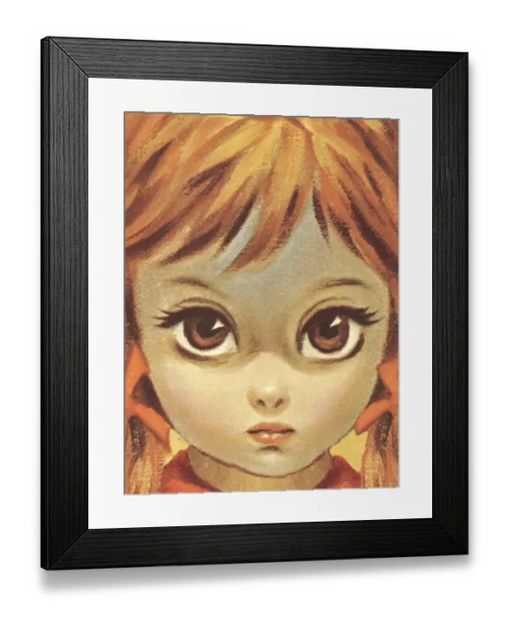 Framed Print : Big-eyed girl Framed Print : Big-eyed girl
