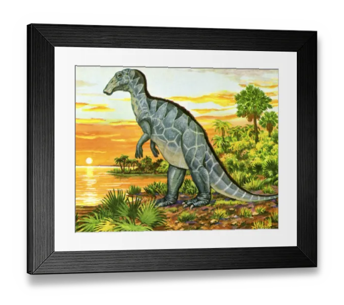 Framed Print : Dinosaur in the Jungle Framed Print : Dinosaur in the Jungle