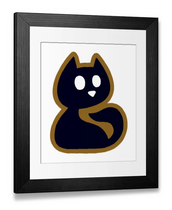 Framed Print : Cat Sitting Framed Print : Cat Sitting