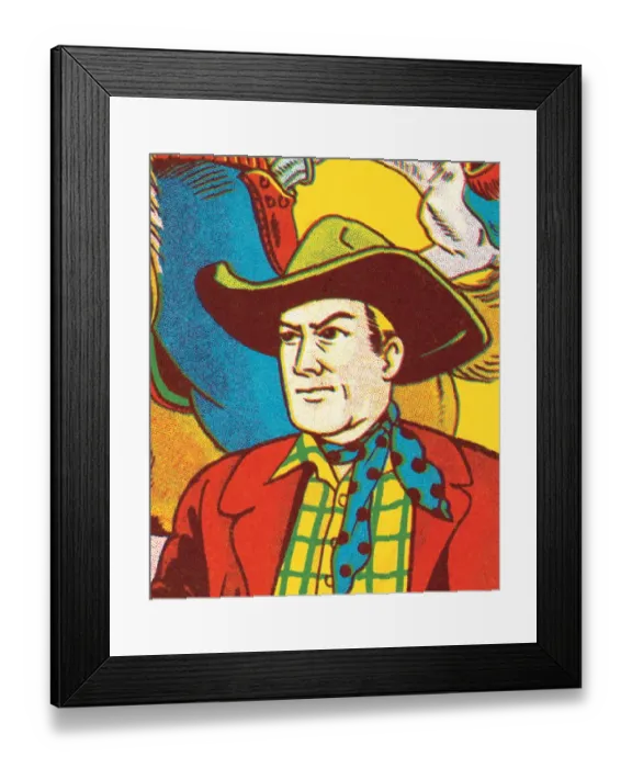 Framed Print : Cowboy. http: /  / csaimages.com / images / istockprofile / csa_vector_dsp.jpg