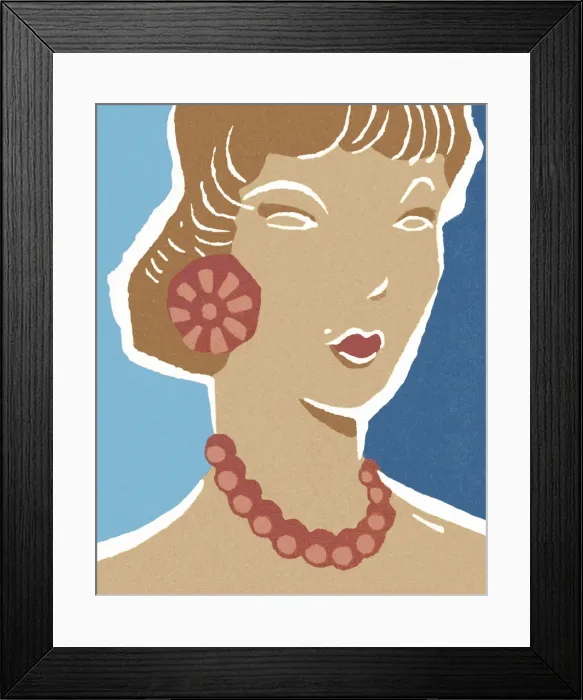 Framed Print : Portrait of a Woman Framed Print : Portrait of a Woman
