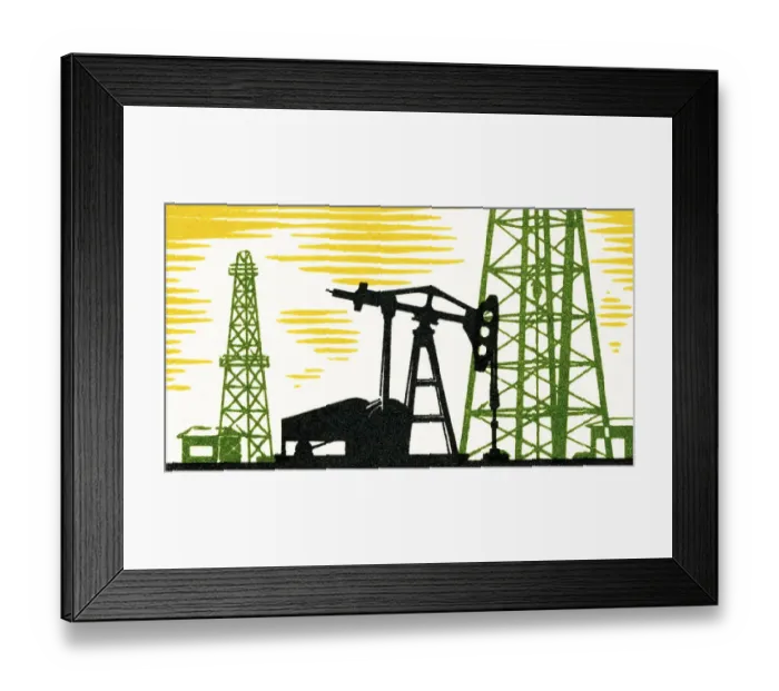 Framed Print : Oil refinery Framed Print : Oil refinery