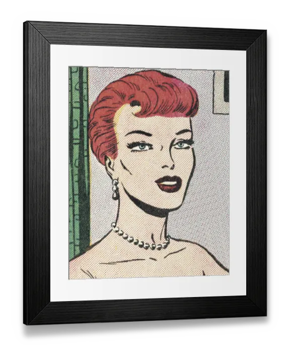 Framed Print : Portrait of a Woman with Red Hair Framed Print : Portrait of a Woman with Red Hair