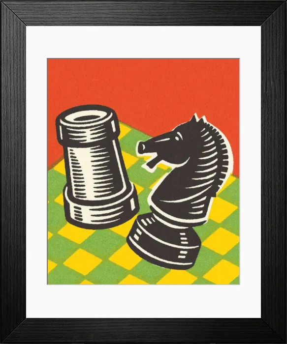 Framed Print : Two Chess Pieces Framed Print : Two Chess Pieces