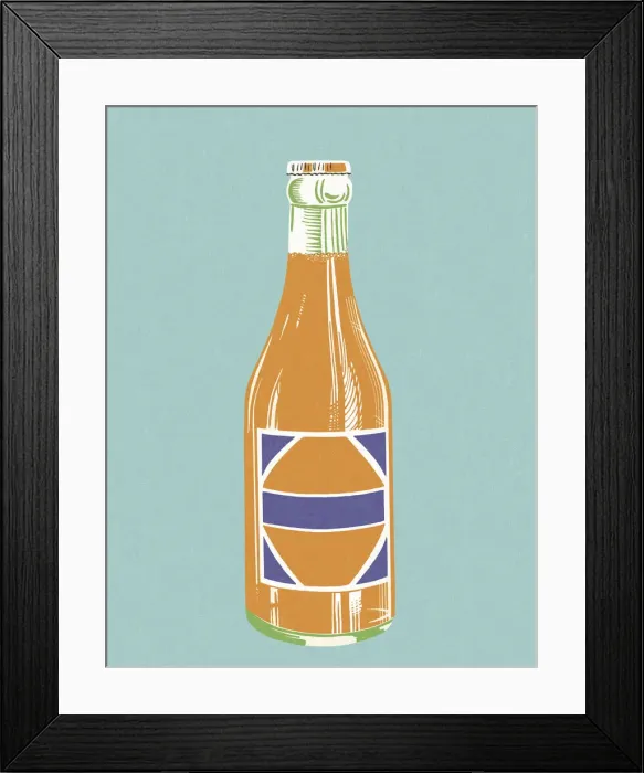 Framed Print : Orange Soda Bottle Framed Print : Orange Soda Bottle