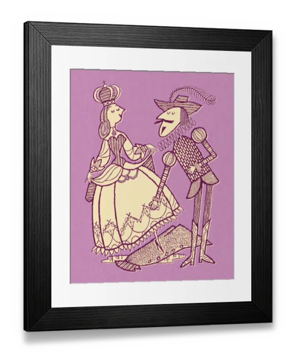 Framed Print : Gentleman Helping Lady Cross Puddle Framed Print : Gentleman Helping Lady Cross Puddle