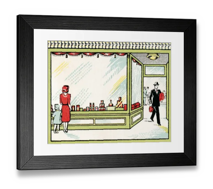 Framed Print : Window shopping Framed Print : Window shopping
