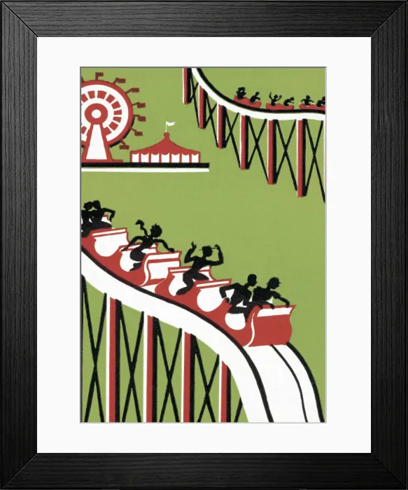 Framed Print : Rollercoaster Framed Print : Rollercoaster