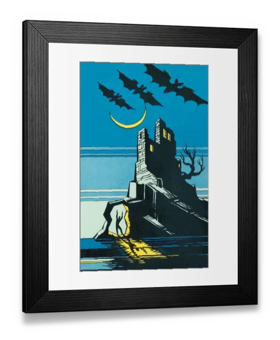 Framed Print : Haunted house Framed Print : Haunted house