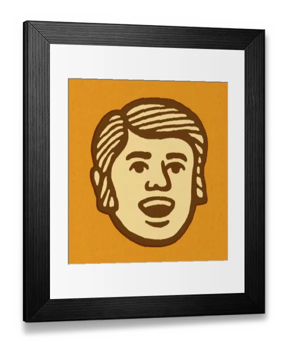 Framed Print : Man With His Mouth Open Framed Print : Man With His Mouth Open
