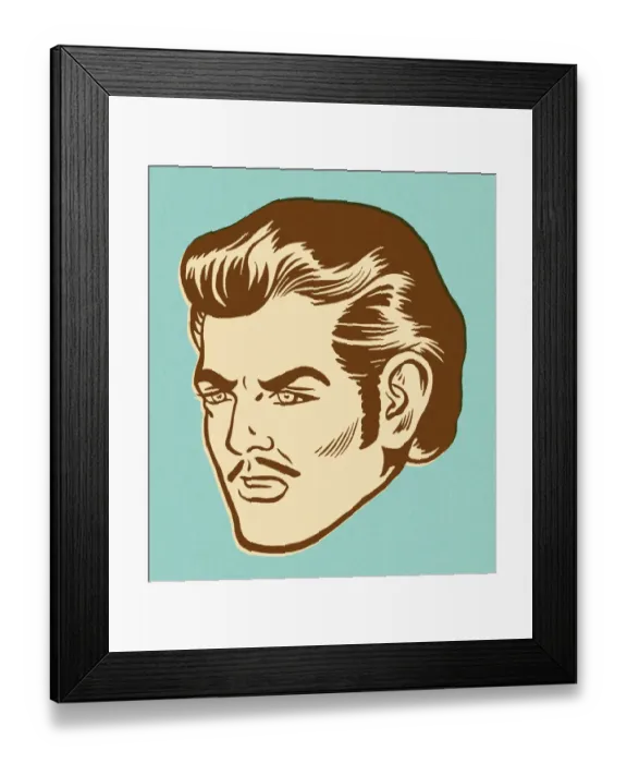 Framed Print : Stern Looking Man Framed Print : Stern Looking Man