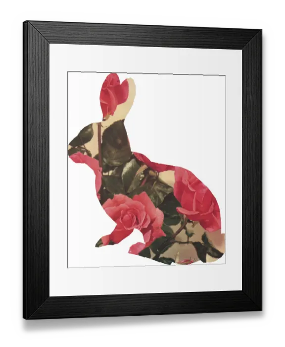Framed Print : Rose rabbit Framed Print : Rose rabbit