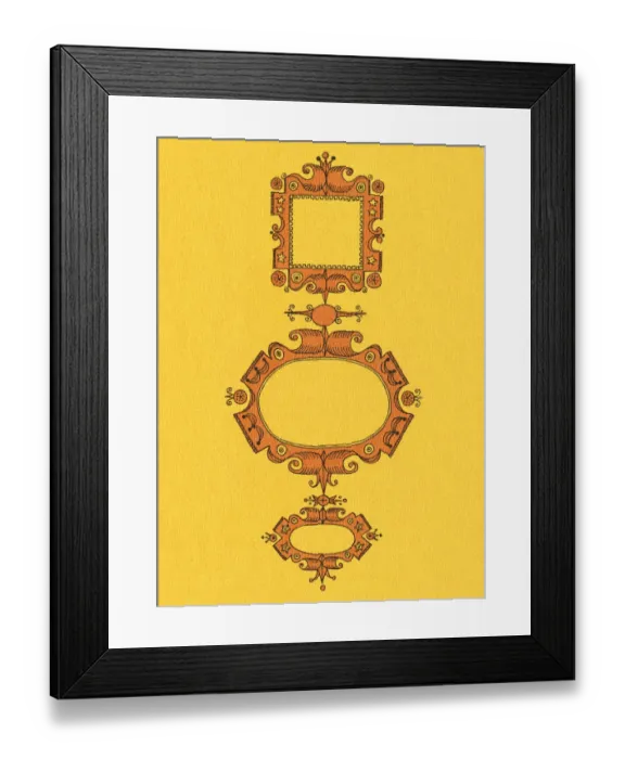 Framed Print : Three Ornate Picture Frames Framed Print : Three Ornate Picture Frames