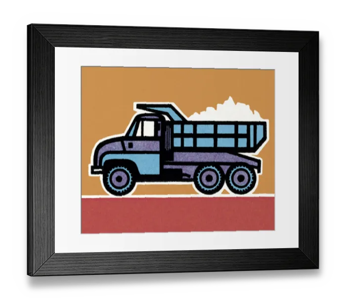 Framed Print : Dump Truck Framed Print : Dump Truck