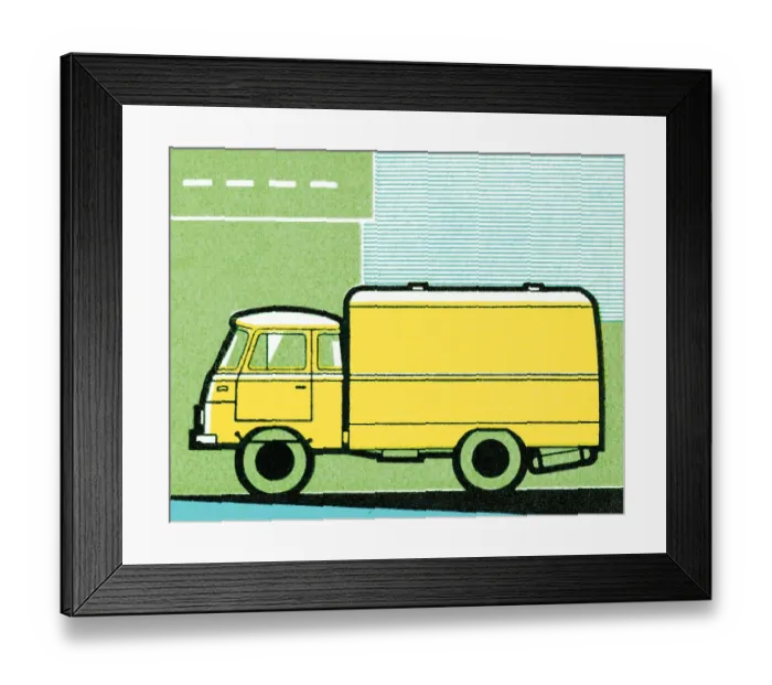 Framed Print : Side of a Truck Framed Print : Side of a Truck