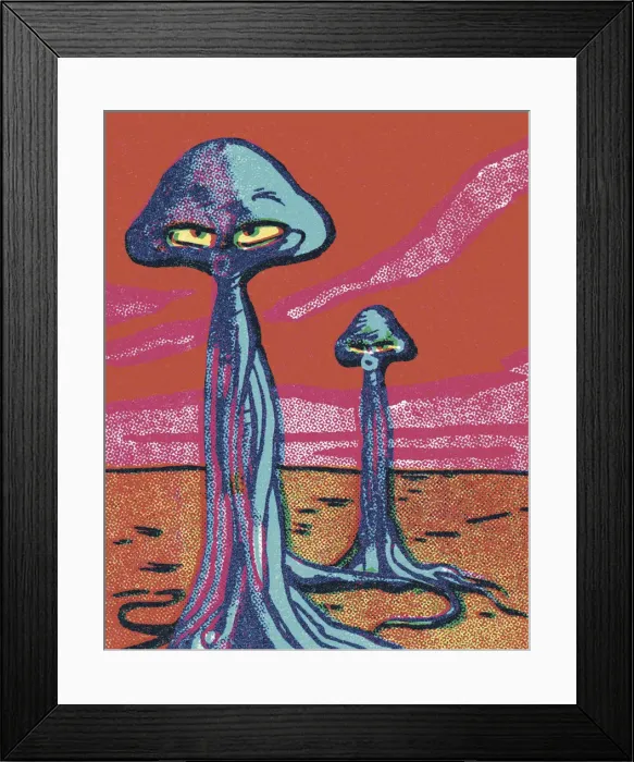 Framed Print : Space Creatures Framed Print : Space Creatures