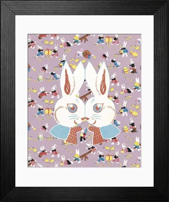 Framed Print : Two Rabbits Framed Print : Two Rabbits