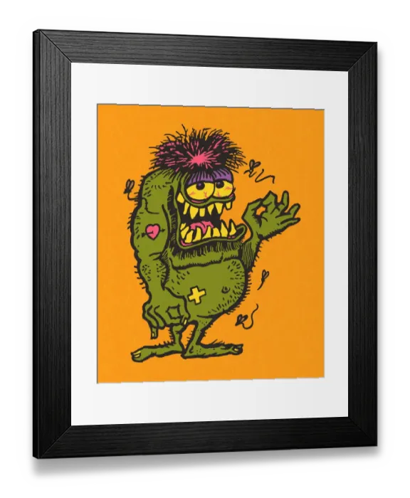 Framed Print : Green Monster Framed Print : Green Monster