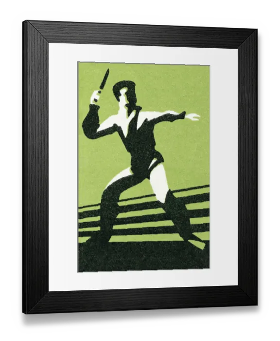 Framed Print : Man with knife Framed Print : Man with knife