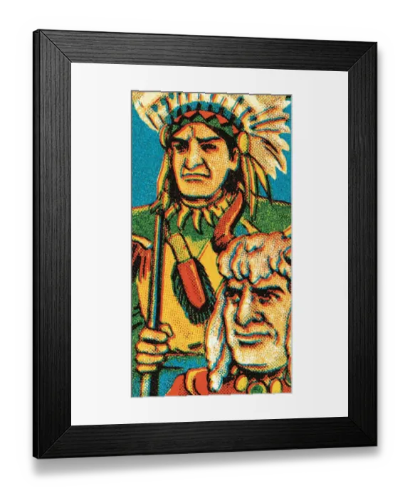 Framed Print : Tribal leader in headdress Framed Print : Tribal leader in headdress