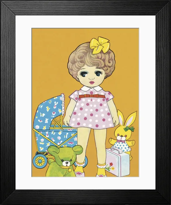 Framed Print : Girl With Toys Framed Print : Girl With Toys