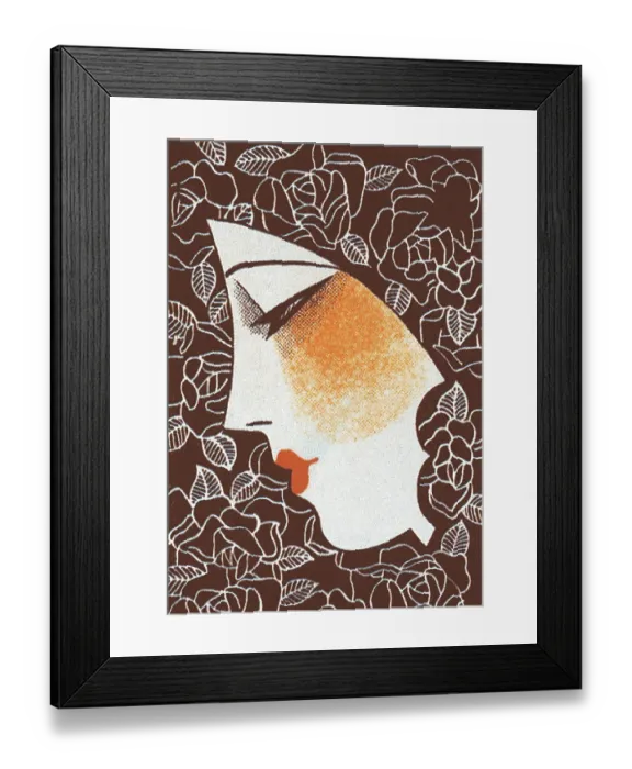 Framed Print : Profile of woman Framed Print : Profile of woman