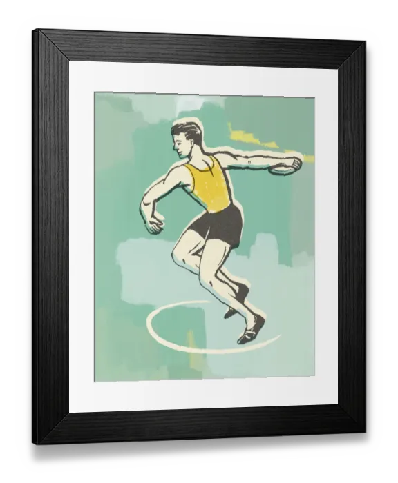 Framed Print : Discus Throw Framed Print : Discus Throw