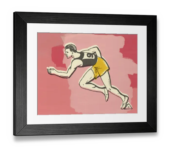 Framed Print : Runner in a Race Framed Print : Runner in a Race