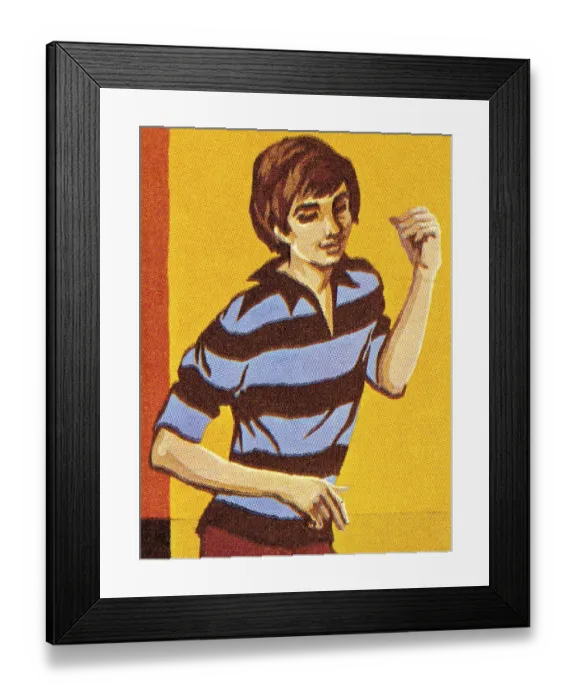Framed Print : Groovy Guy Dancing Framed Print : Groovy Guy Dancing