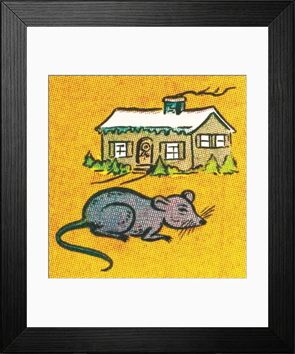 Framed Print : Mouse in the house Framed Print : Mouse in the house
