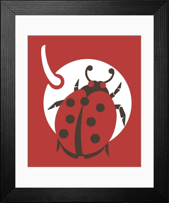 Framed Print : Ladybug on Cherry Framed Print : Ladybug on Cherry