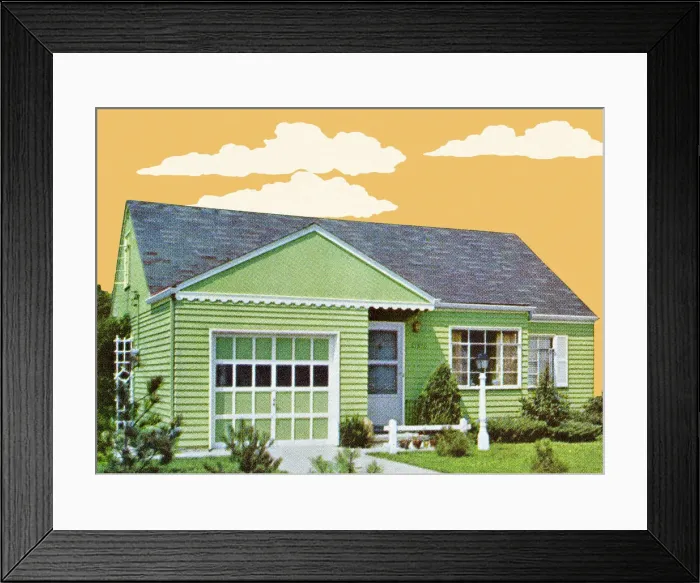 Framed Print : House in the Suburbs Framed Print : House in the Suburbs