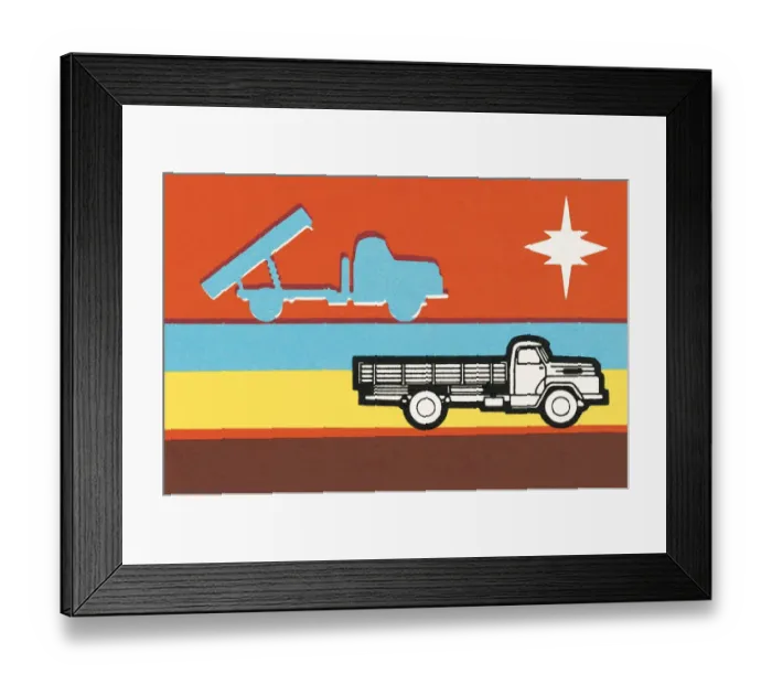 Framed Print : Hauling truck Framed Print : Hauling truck