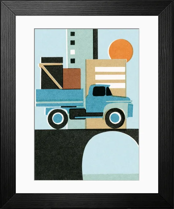 Framed Print : Hauling truck Framed Print : Hauling truck